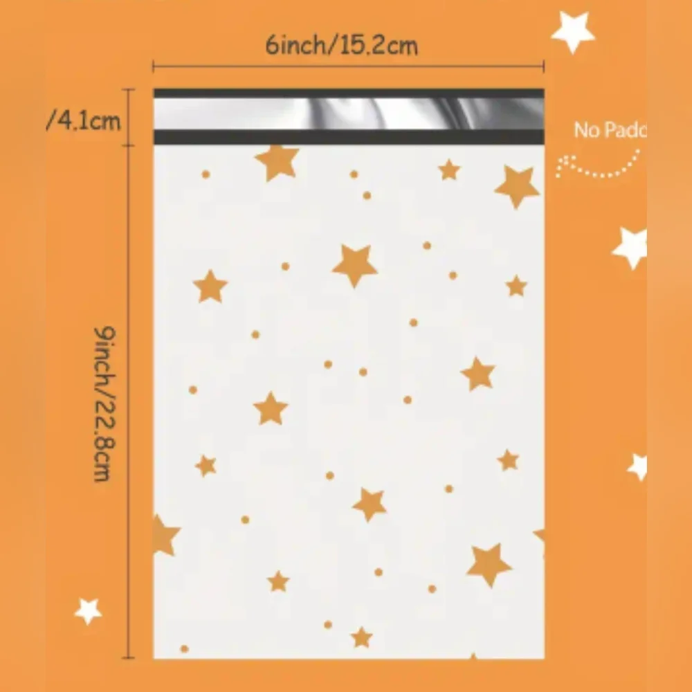 15 🌟 6x9 Polymailers, PLUS 15 Thank You Stickers - Picture 2 of 3